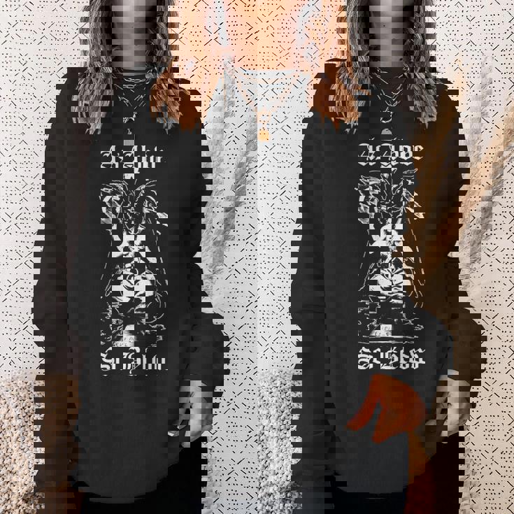 As Aboveo Below Baphomet ブラックマジックデビル 長袖tシャツ スウェットシャツ 彼女への贈り物