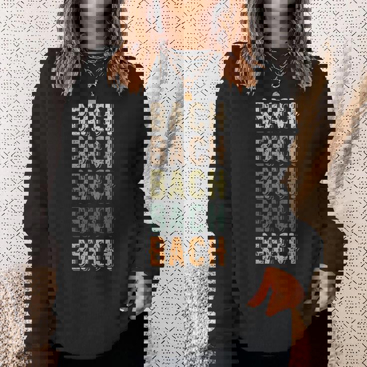 Bach パーソナライズ 同窓会 おそろい ファミリーネーム スウェットシャツ 彼女への贈り物