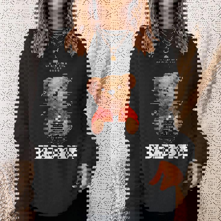 Bad Boy Teddy Bear Graphic tyle Fun スウェットシャツ 彼女への贈り物