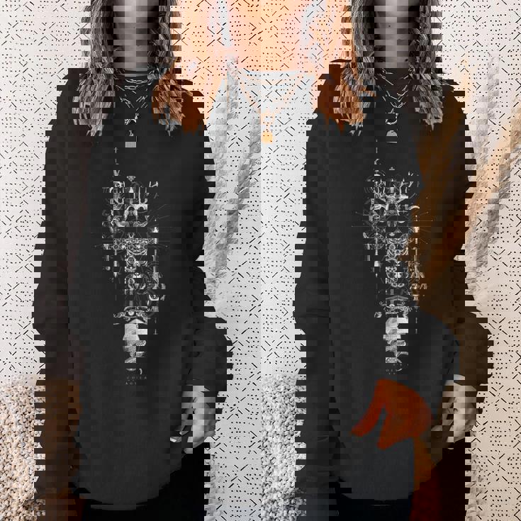 Baphomet-Solve Et Coagula-オカルト神聖な幾何学 スウェットシャツ 彼女への贈り物