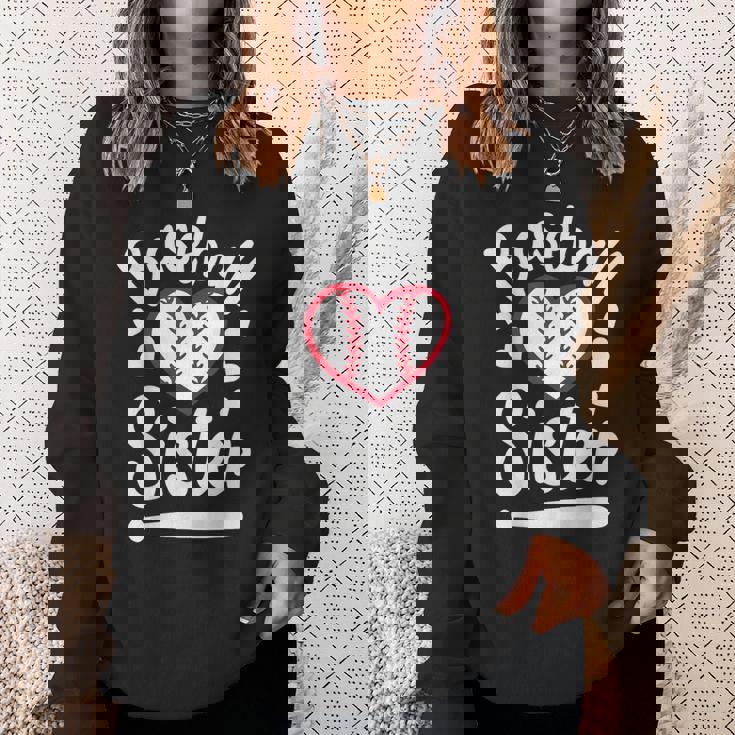 Baseballister At Heart プレイヤーズシスター、ベースボールシス スウェットシャツ 彼女への贈り物