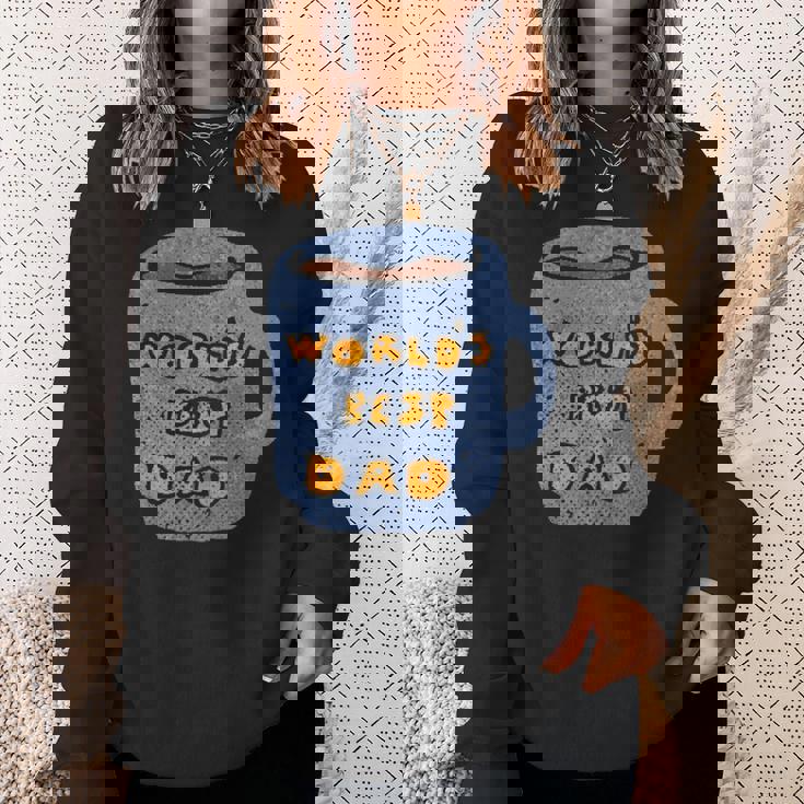 Best Daddy Worlds Best Dad Ever マグカップデザインポケット スウェットシャツ 彼女への贈り物