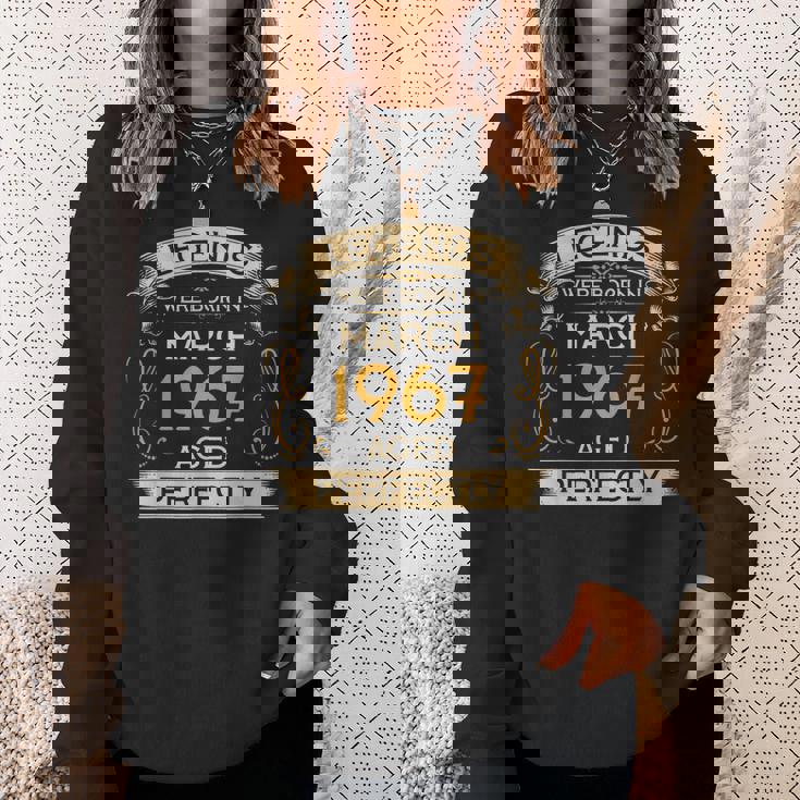 Birthday Legends Were Born Ins March 1967 スウェットシャツ 彼女への贈り物