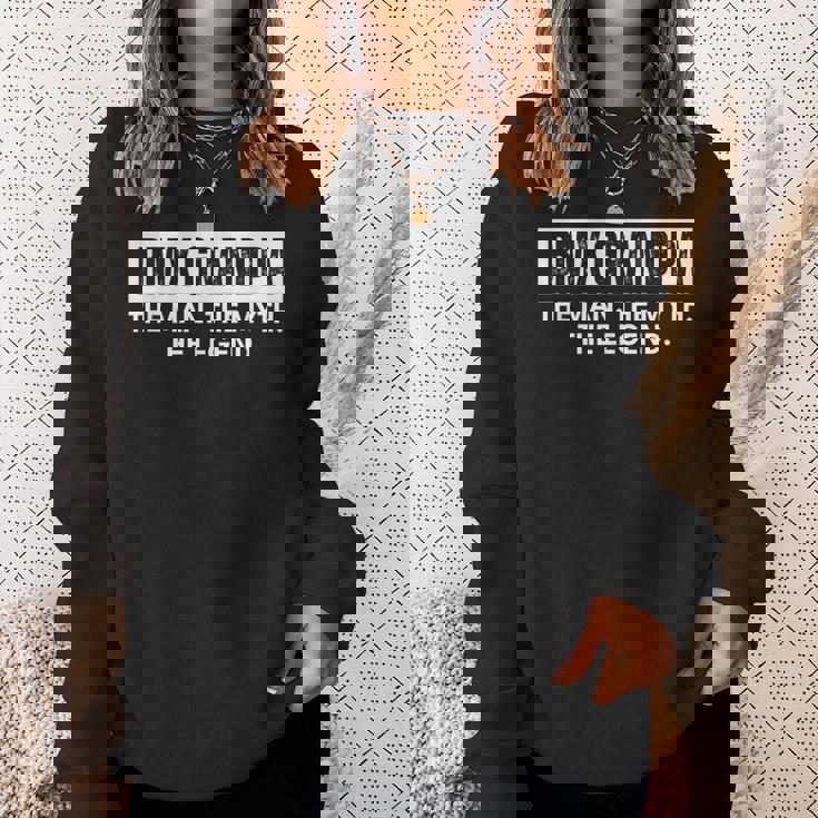 Bmx Grandpa The Man The Myth The Legend スウェットシャツ 彼女への贈り物