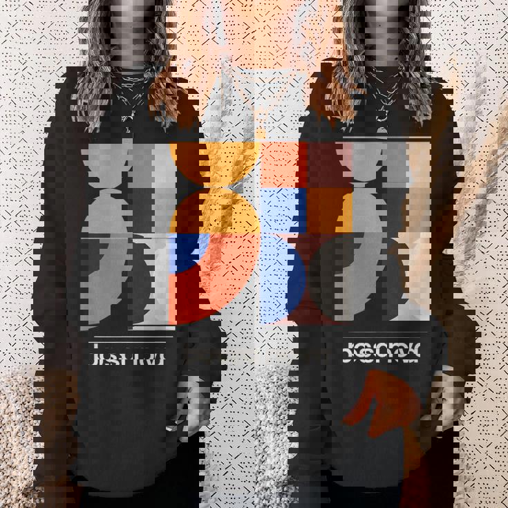 Bossa Nova ブラジル ジャズミュージック ヴィンテージモダンデザインtシャツ スウェットシャツ 彼女への贈り物