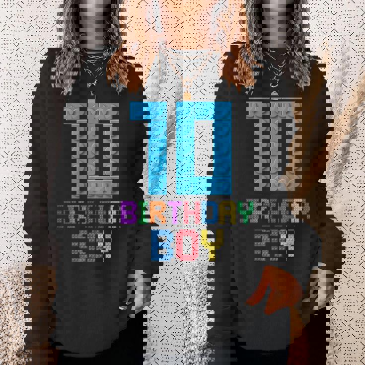 Building Bricks 10歳の誕生日 男の子 10年 マスタービルダー スウェットシャツ 彼女への贈り物