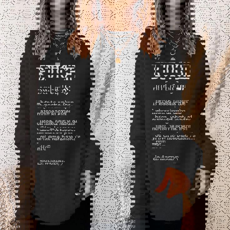 Butch 大人用 メンズ ファーストネーム定義 パーソナライズ スウェットシャツ 彼女への贈り物