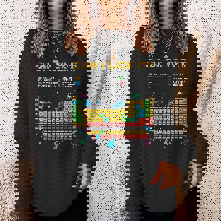 Can I Lick It 周期表 面白い 科学 先生 学生 スウェットシャツ 彼女への贈り物