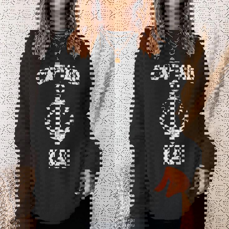 Captain Kai ファニーバースデー 名前入りボートギフト カスタマイズ可 スウェットシャツ 彼女への贈り物