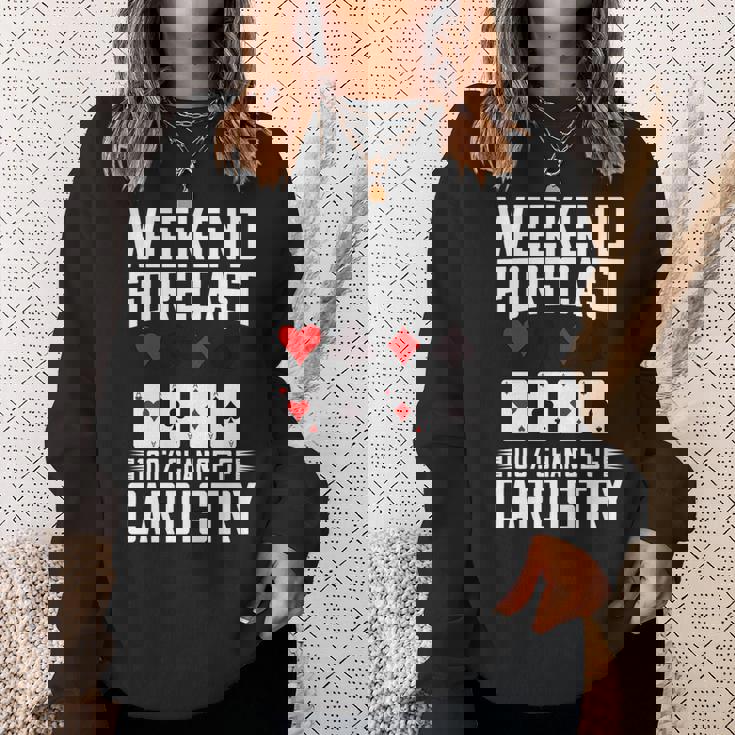 Cardistry デッキカード フローリッシュ トリック トランプ トレーナー 長袖tシャツ スウェットシャツ 彼女への贈り物