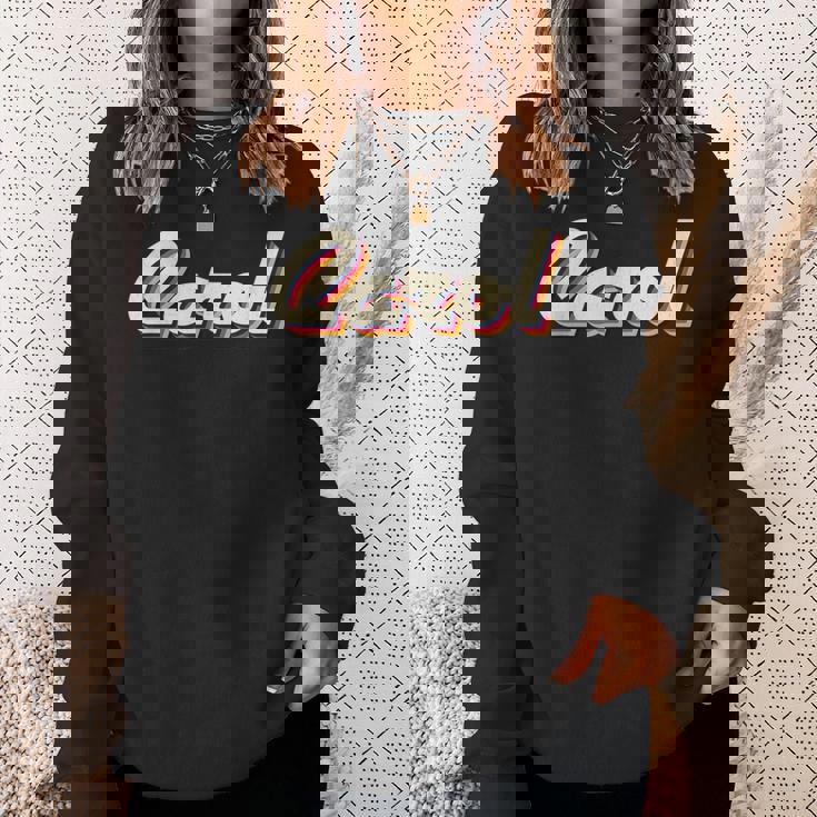 Carol アイデア レトロ ファーストネーム ヴィンテージ キャロル スウェットシャツ 彼女への贈り物