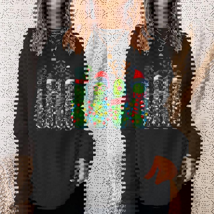 Christmas Pickle Holiday Pickle Jars Santa Ugly Humor Sweatshirt Gifts for Her Christmas Pickle Holiday Pickle Jars Santa Ugly Humor Sweatshirt Gifts for Her