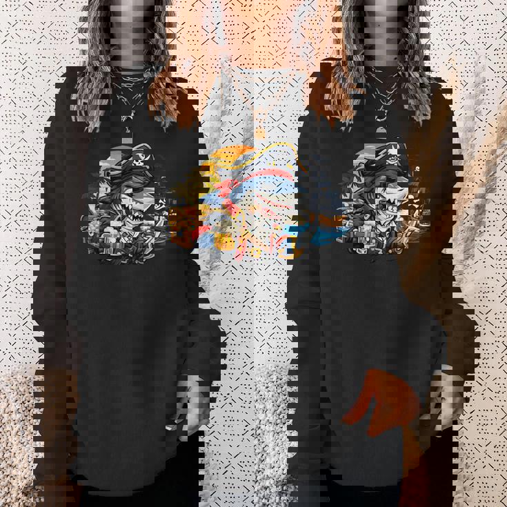 Dads Piratehark グラフィック 漫画 海 アドベンチャーシャツ スウェットシャツ 彼女への贈り物