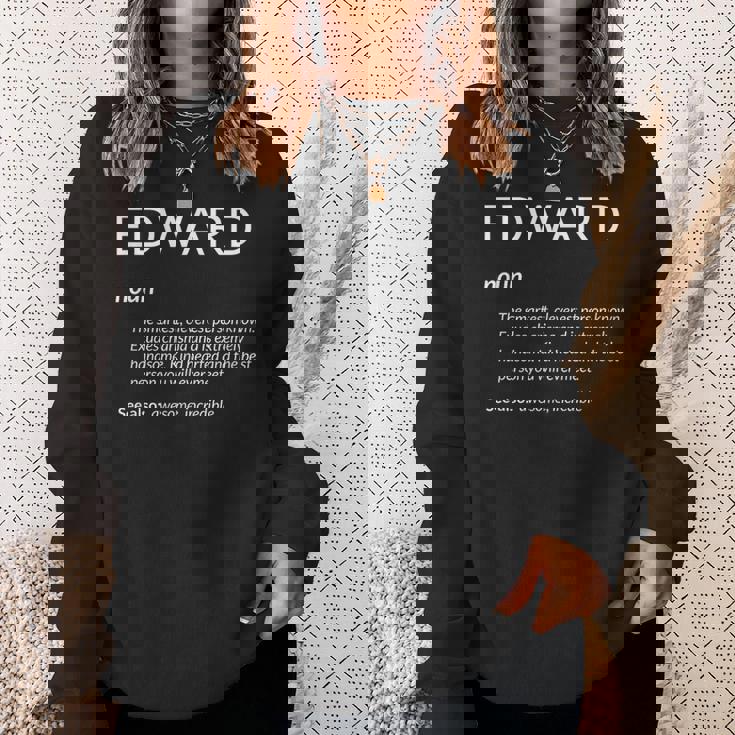 Edward Is The Best Name Definition Ed Edward スウェットシャツ 彼女への贈り物