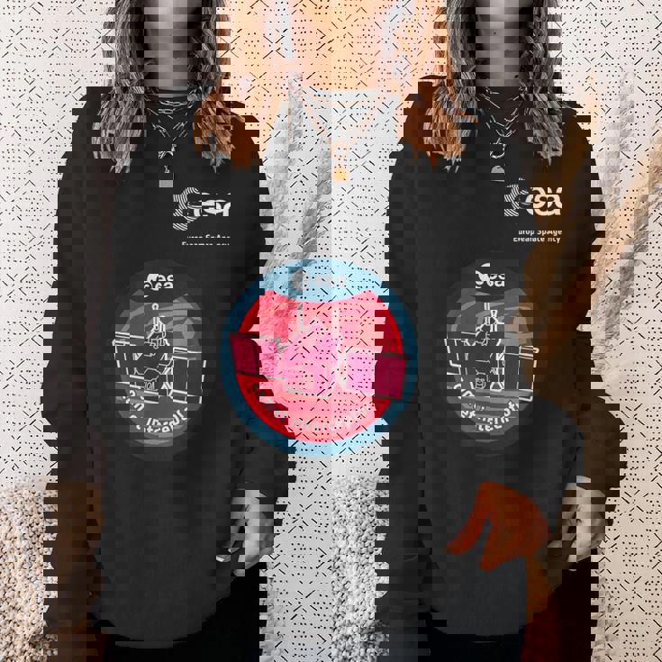 Esa欧州宇宙機関ミッション彗星迎撃パッチ スウェットシャツ 彼女への贈り物