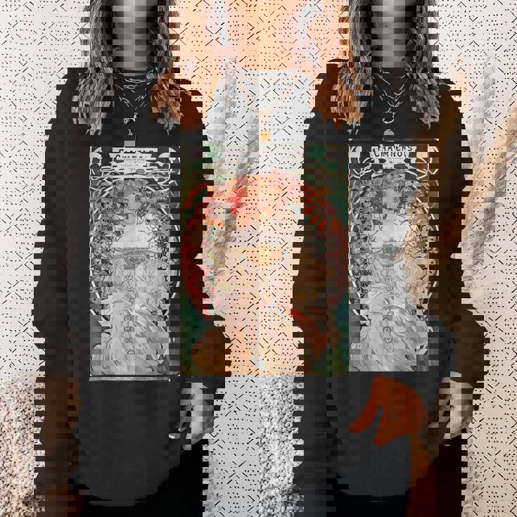 F Champenois Imprimeur-Editeur By Alphonse Mucha スウェットシャツ 彼女への贈り物