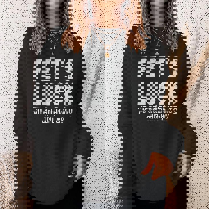 Fet's Luck スウェットシャツ 彼女への贈り物