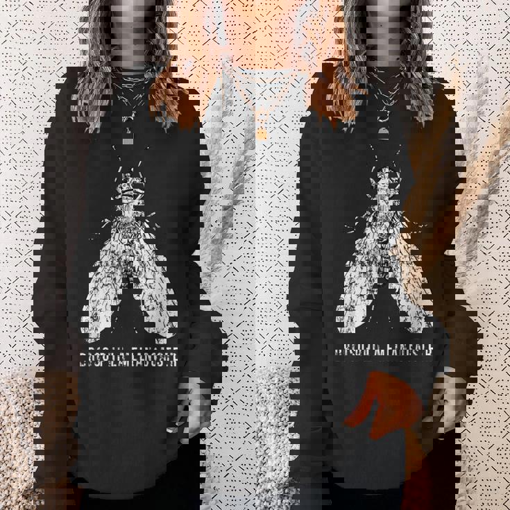 Fruit Fly Drosophila Melanogaster Forcientists スウェットシャツ 彼女への贈り物