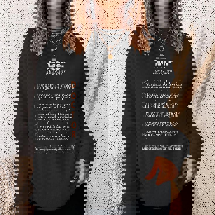 Fun Doctor Definition 医師シャツ 外科医へのギフトに スウェットシャツ 彼女への贈り物