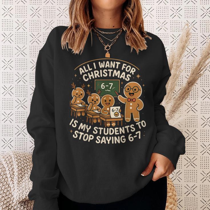 67 Christmas Pajamas Six Seven Meme Brainrot Sweatshirt Gifts for Her