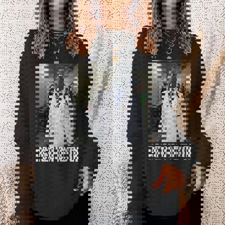 Tuff Pigeon Doctor 2026 New Brainrot Meme Kid Aiジョーク スウェットシャツ 彼女への贈り物