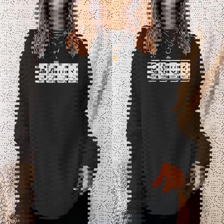 Genius Ge-Ni-U-S 化学元素科学周期表 スウェットシャツ 彼女への贈り物