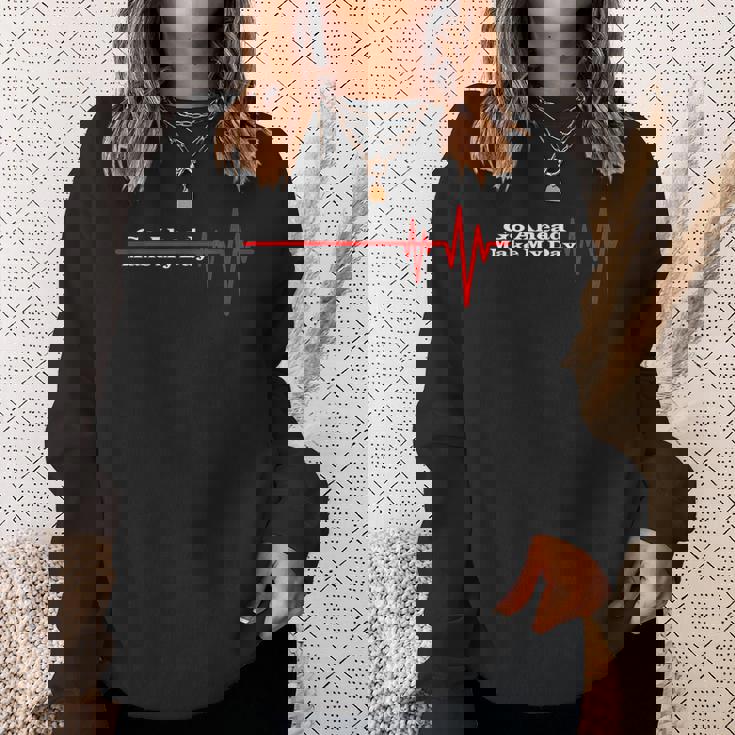 Go Ahead Make My Day おもしろギフト ヴィンテージ スウェットシャツ 彼女への贈り物