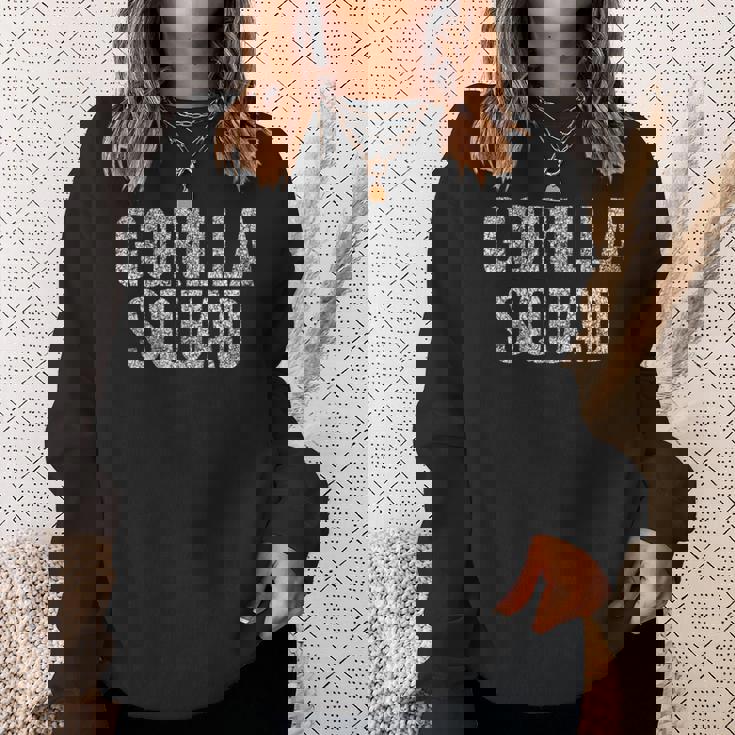 Gorillaquad 皮肉な言葉 長袖tシャツ スウェットシャツ 彼女への贈り物