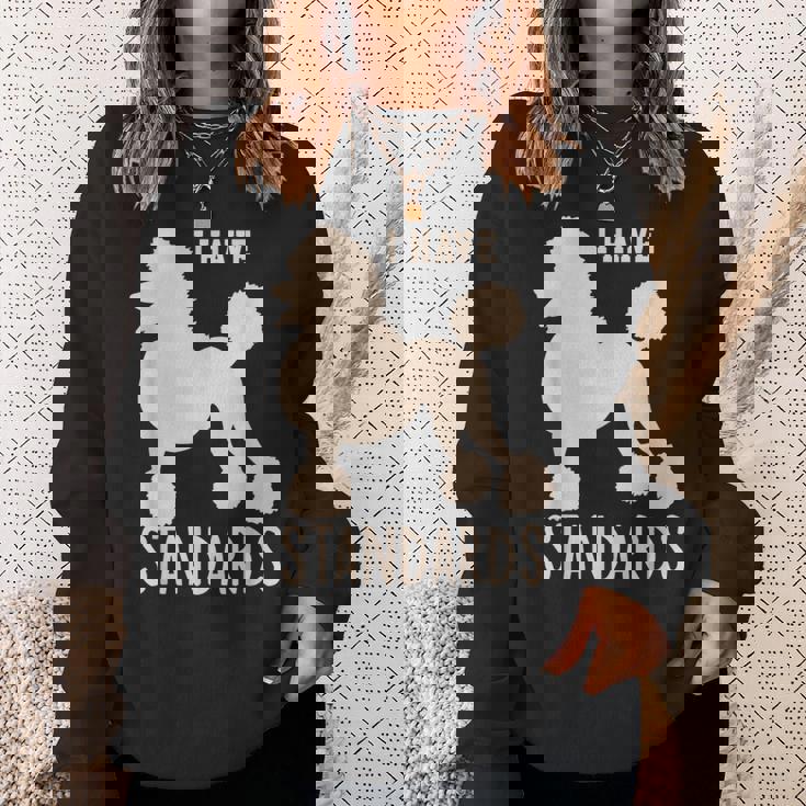 I Havetandards プードル キュート スタンダード プードル スウェットシャツ 彼女への贈り物