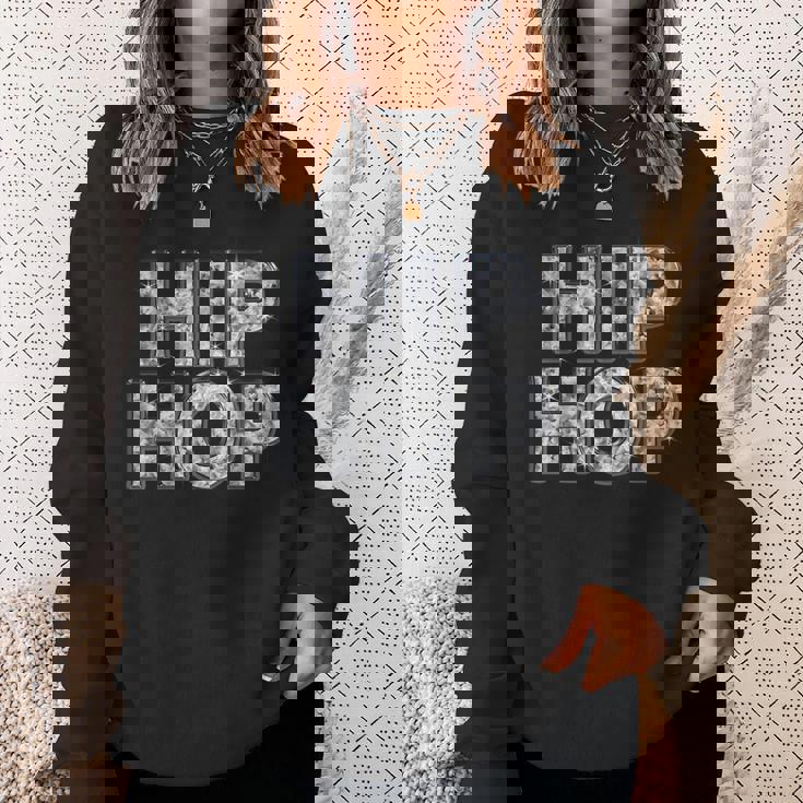 Hip Hop ヒップホップ（ダイヤモンド フォント）【Streetstarz ストリートスターズ】文字 かっこいい スウェットシャツ 彼女への贈り物