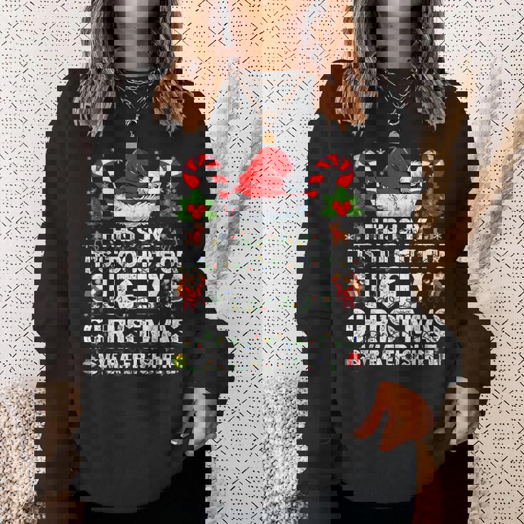 This Is Too Hot For Ugly Christmas Sweater Xmas W Sweatshirt Gifts for Her