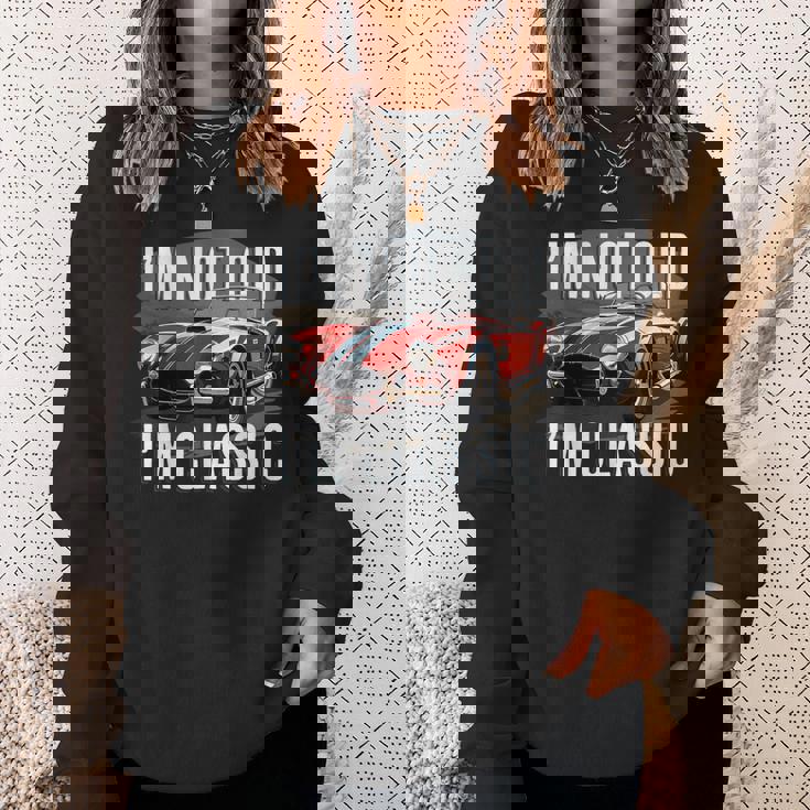 I'm Not Old I'm Classic レトロ フォード シェルビー コブラ マッスルカー スウェットシャツ 彼女への贈り物