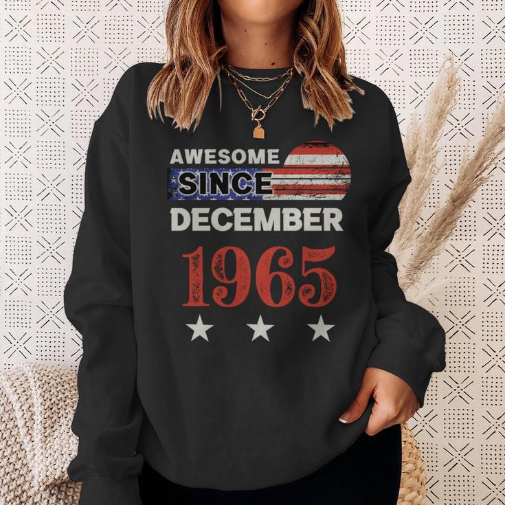 Impresionante Banderaintage De Estados Unidos Desde 1965 De Diciembre De 1965 Manga Larga Camisa de entrenamiento Regalos para ella