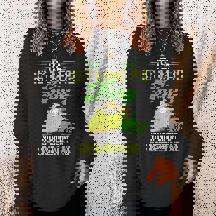 Key Lime Pie Thing レモンパイ デザート タルト フロリダパイ 長袖tシャツ スウェットシャツ 彼女への贈り物