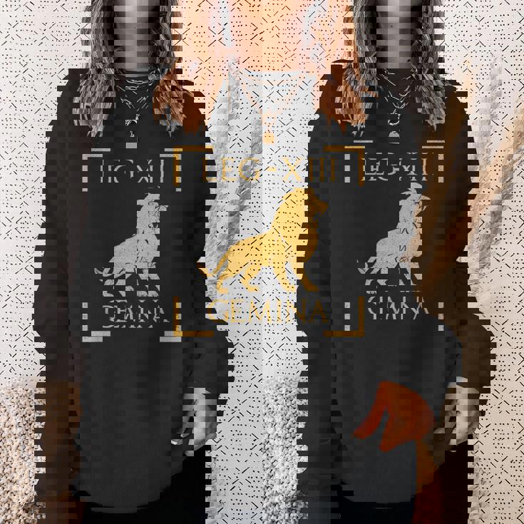 Legio Xiii 双子座ライオンエンブレム ローマ軍 スウェットシャツ 彼女への贈り物