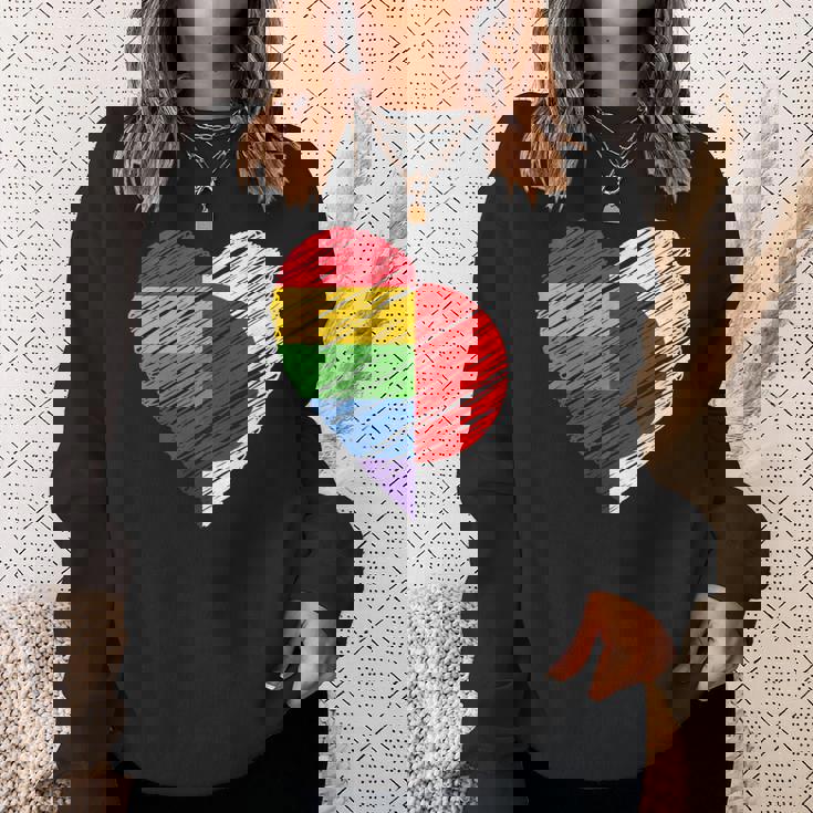 Lgbtq Japan ゲイプライド ハート ゲイとレズビアンの愛 Lgbt スウェットシャツ 彼女への贈り物
