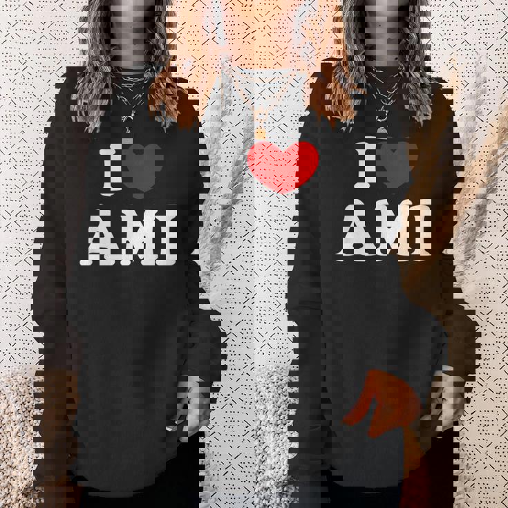 I Love Ami 私は愛する Ami スウェットシャツ 彼女への贈り物