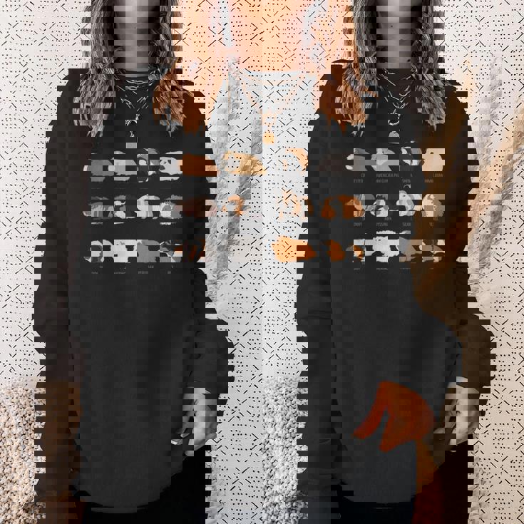 I Love Guinea Pig モルモット種tシャツ 長袖tシャツ スウェットシャツ 彼女への贈り物