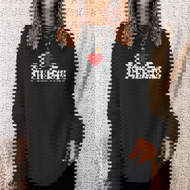 I Love Heart チャーハン スウェットシャツ 彼女への贈り物