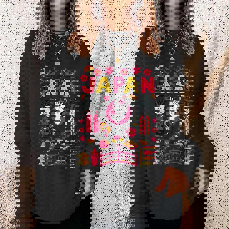 I Love Japan Folklore Nature & Culture Japan Graphic スウェットシャツ 彼女への贈り物
