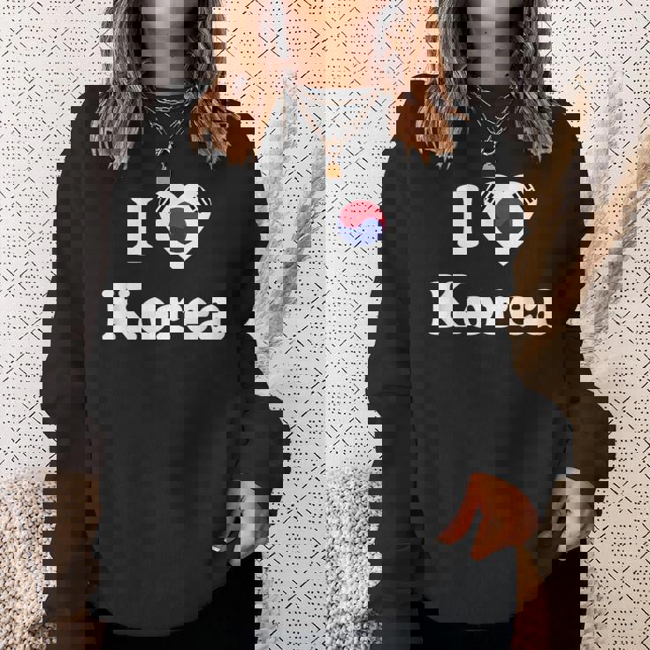 I Love Korea I Heart Korea 韓国 スウェットシャツ 彼女への贈り物