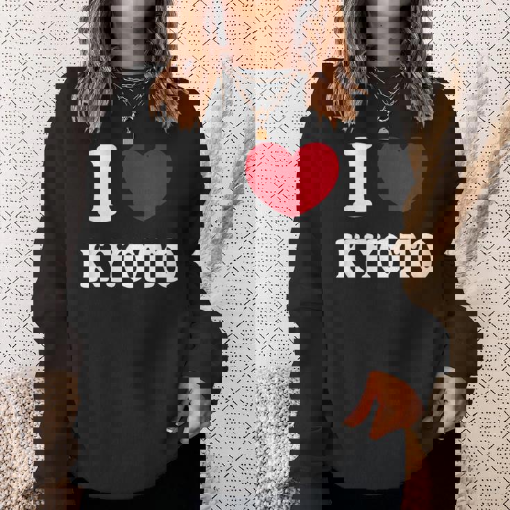 I Love Kyoto 京都が大好き スウェットシャツ 彼女への贈り物