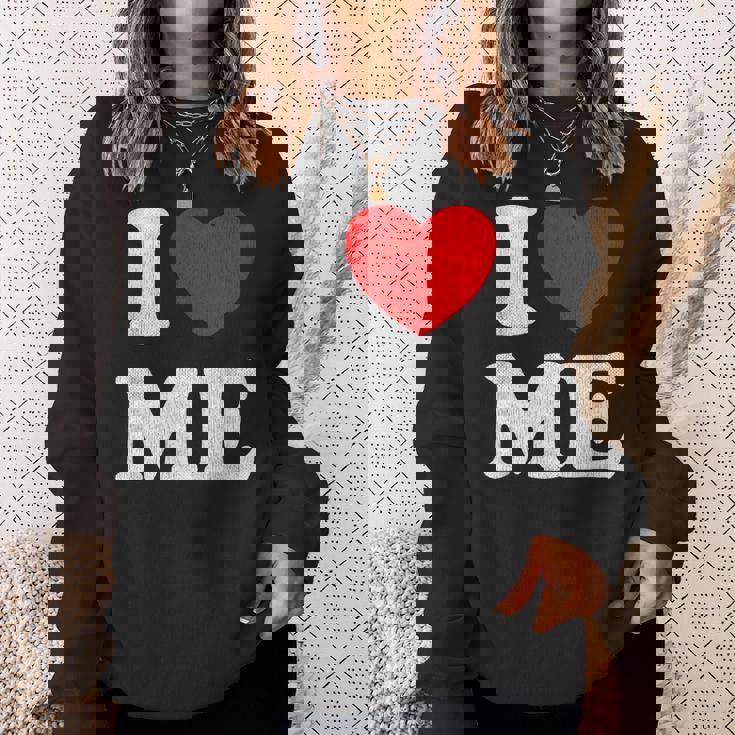 I Love Me シャツ Y2k ジョーク I Heart Me Love Myself Maine スウェットシャツ 彼女への贈り物