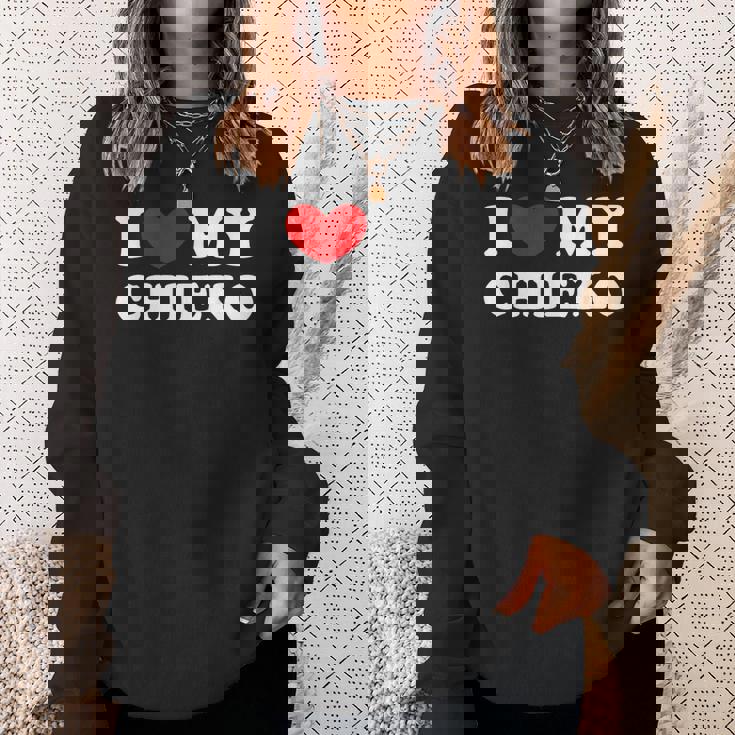 I Love My Chieko 私はチエコを愛しています スウェットシャツ 彼女への贈り物