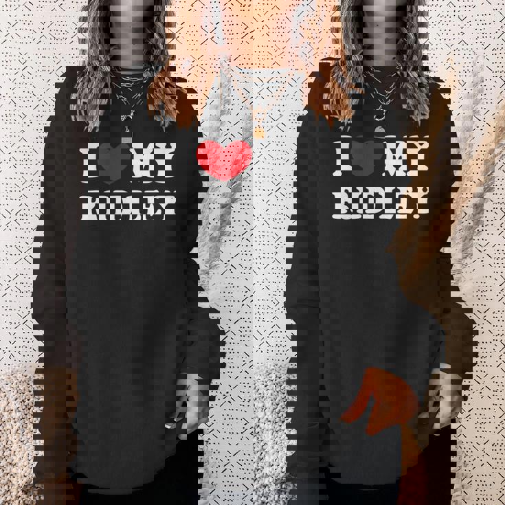 I Love My Ridley アイ・ラブ・マイ・リドリー 長袖tシャツ スウェットシャツ 彼女への贈り物