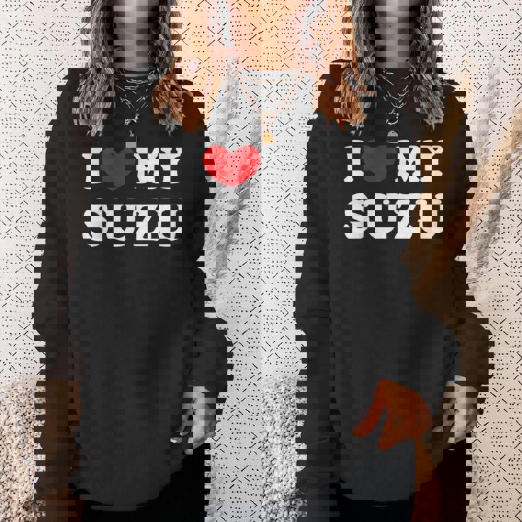 I Love Myuzu すずちゃん大好き スウェットシャツ 彼女への贈り物