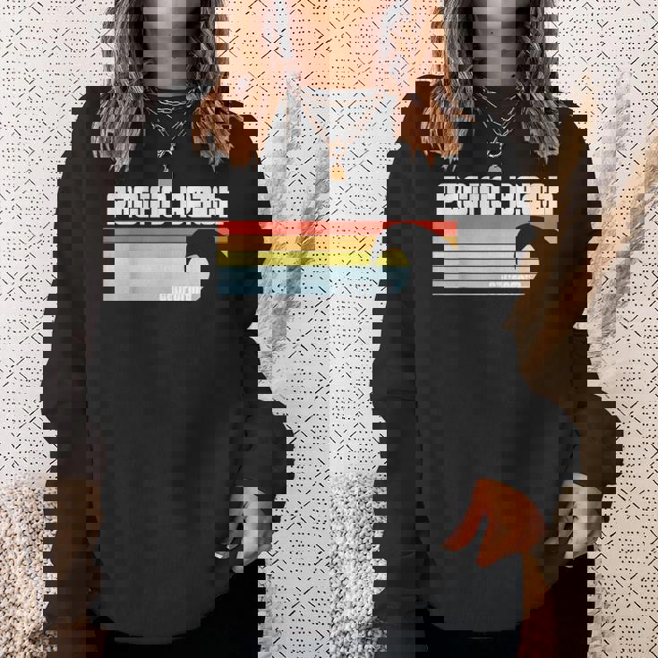 I Love Pacific Beach California Ca パシフィックオーシャンウェーブ スウェットシャツ 彼女への贈り物