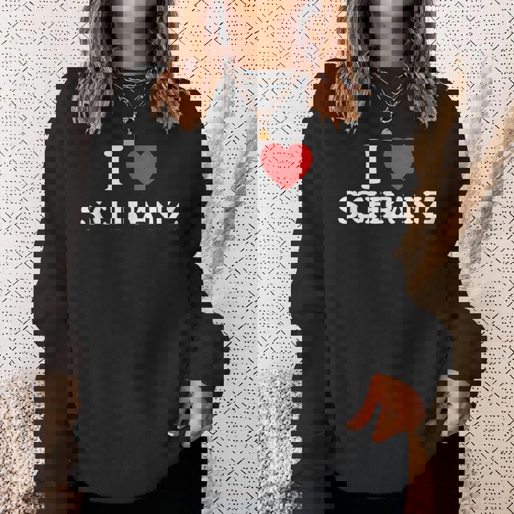 I Love ハート シュランツ ドイツテクノ Edm フェスティバル ダブステップ スウェットシャツ 彼女への贈り物