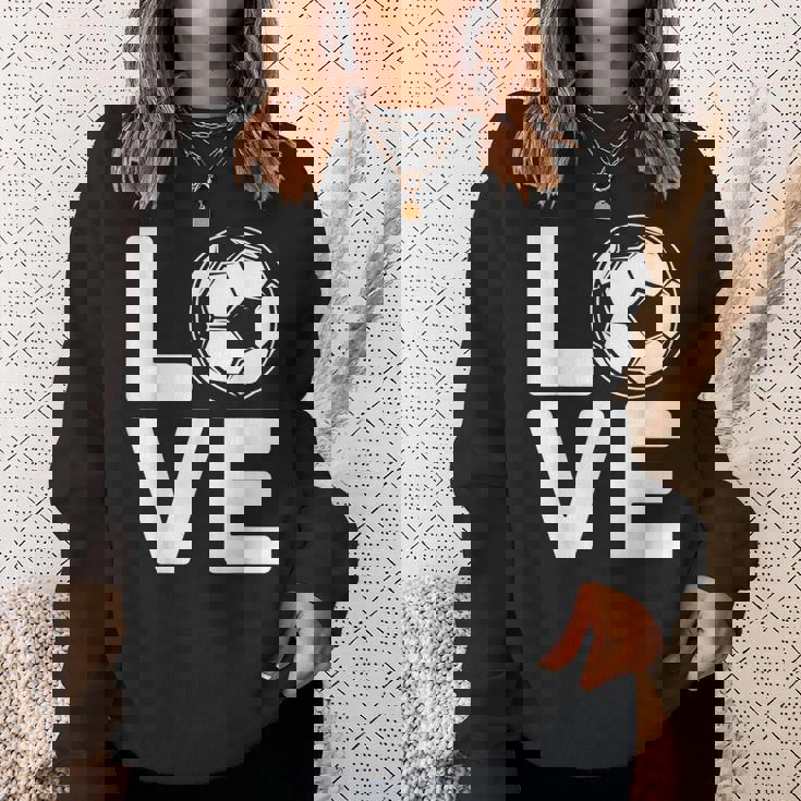 Loveoocer 愛を言うサッカー スウェットシャツ 彼女への贈り物