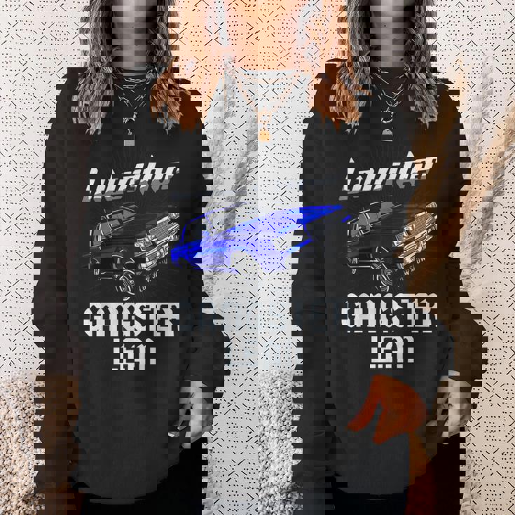 Lowrider Gangster Lean Low &Low Chicano Cholo ビンテージカー スウェットシャツ 彼女への贈り物